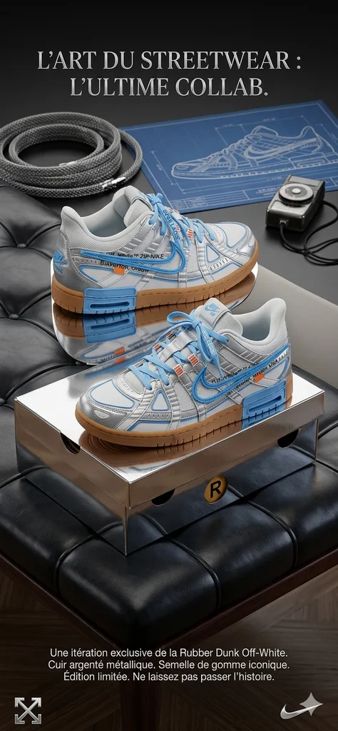 Nike dunk&offwhite officiel édition limitée collector rare